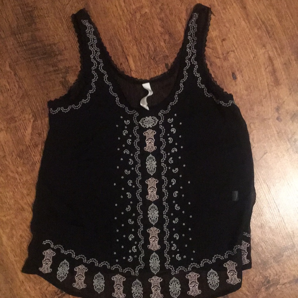 Sheer tank top